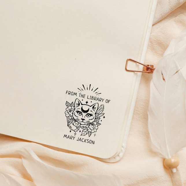 Tampons Encreurs Chat Mystique De La Bibliothèque De (Créateur téléchargé)