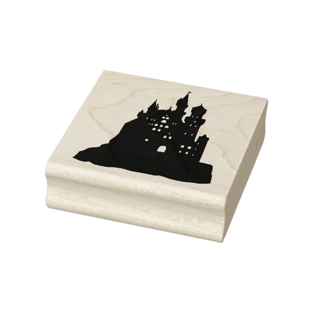 Tampons Encreurs Château Forteresse Silhouette Halloween (Tampon)