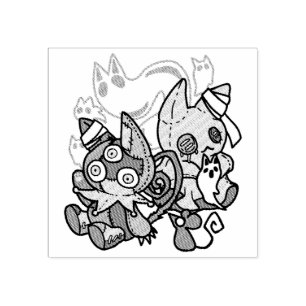 Tampons Encreurs Chats déplaisants Halloween Art : Paw-sitly Fright