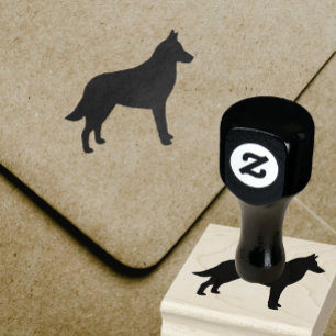 Tampons Encreurs Chien de race Malinois belge Silhouette