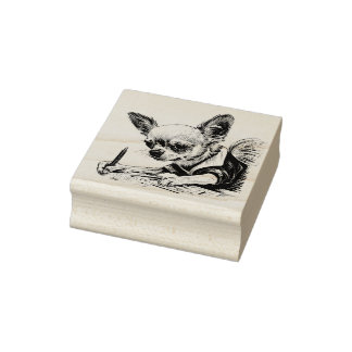 Tampons Encreurs Chihuahua Artiste No 2 Timbre en caoutchouc