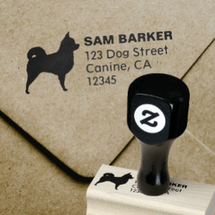 Tampons Encreurs Chihuahua Dog Silhouette Retour Adresse :