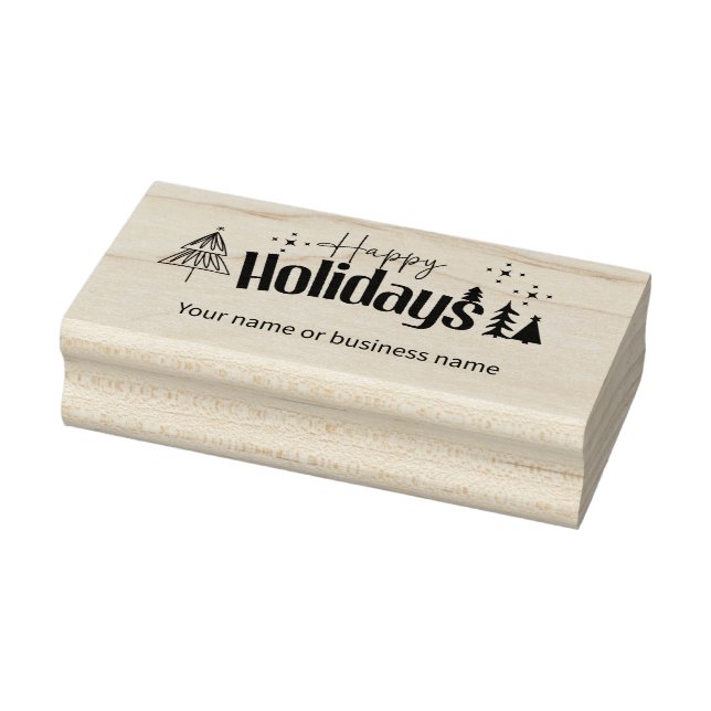 Tampons Encreurs Christamas trois vacances entreprise ou famille (Tampon)