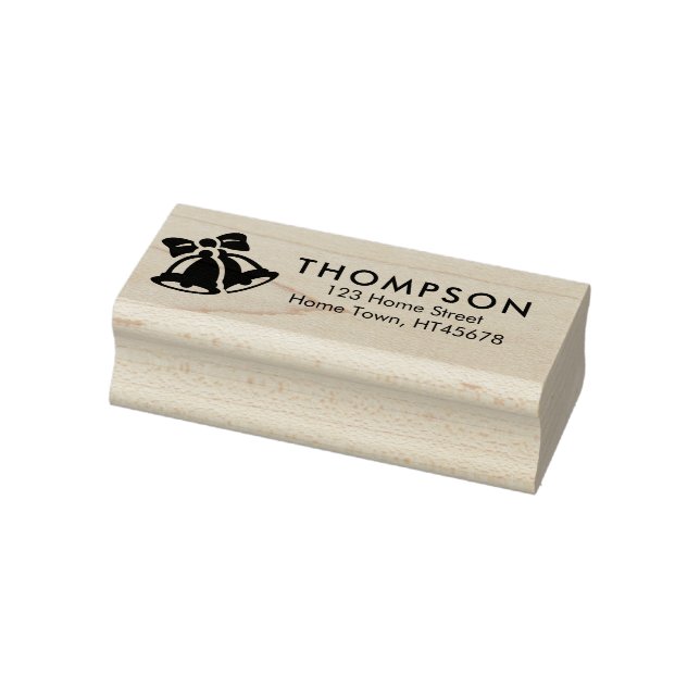 Tampons Encreurs Christmas Bells Nom de famille et adresse (Tampon)