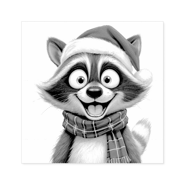 Tampons Encreurs Christmas Raccoon (Impression)