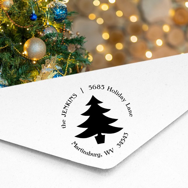 Tampons Encreurs Christmas Tree - Adresse de retour (Créateur téléchargé)