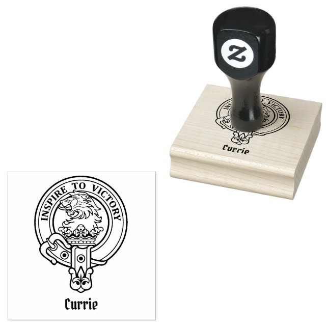 Tampons Encreurs Clan Currie Crest Lion Crest (Tamponné)
