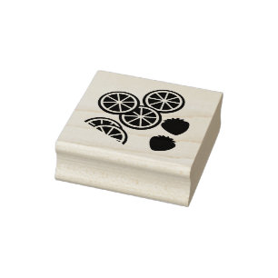 Tampons Encreurs Cocktail Timbre en caoutchouc de fruits