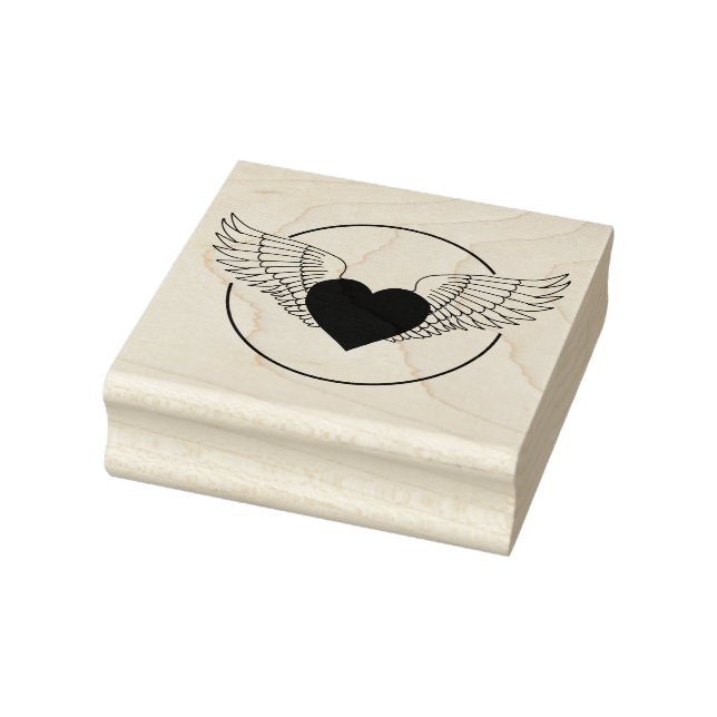 Tampons Encreurs Coeur et ailes (Tampon)