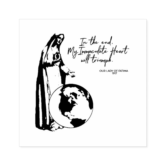 Tampons Encreurs Coeur immaculé de Marie Fatima mère (Impression)