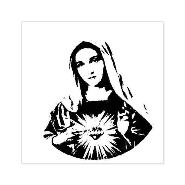Tampons Encreurs Coeur immaculé de Marie Mère tristesse (Impression)