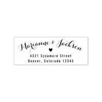 Coeur mignon Mariage personnalisé Adresse de retou