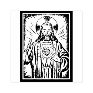 Tampons Encreurs Coeur sacré d'icône de bénédiction de Jésus