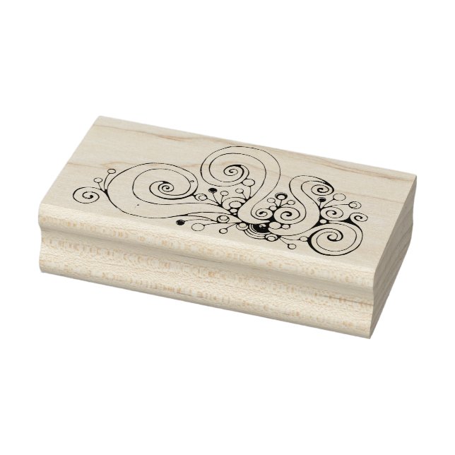 Tampons Encreurs Coeur spiral Peint à la main 1 (Tampon)