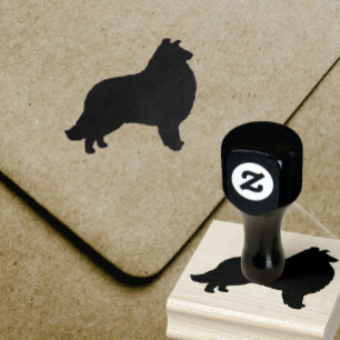 Tampons Encreurs Collie Silhouette