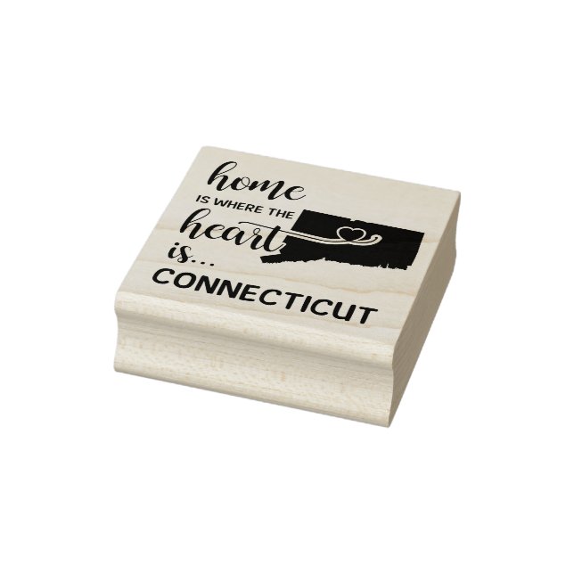 Tampons Encreurs Connecticut est là où se trouve le coeur (Tampon)