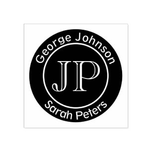 Tampons Encreurs Couple avec deux noms Monogramme