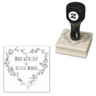 Couronne de coeur florale personnalisée 'Fabriquée