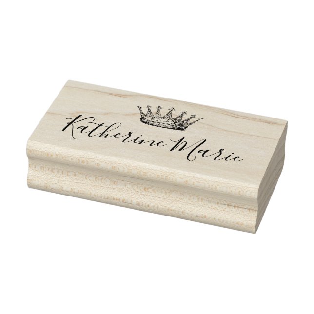 Tampons Encreurs Couronne princesse royale personnalisée (Tampon)