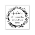 Couronne rustique | Adresse de retour du nom de fa