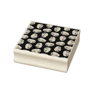 Tampons Encreurs Crânes vintages teint bleu Design Arrière - plan n