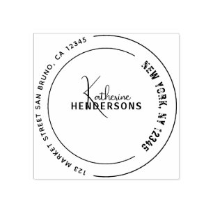 Tampons Encreurs Créez votre   MODERNE ENTREPRISE D'ADRESSE D'AFFAI