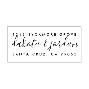 Tampons Encreurs Créez votre propre adresse de retour de script de