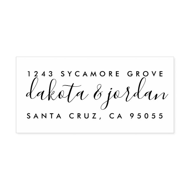 Tampons Encreurs Créez votre propre adresse de retour de script de  (Impression)