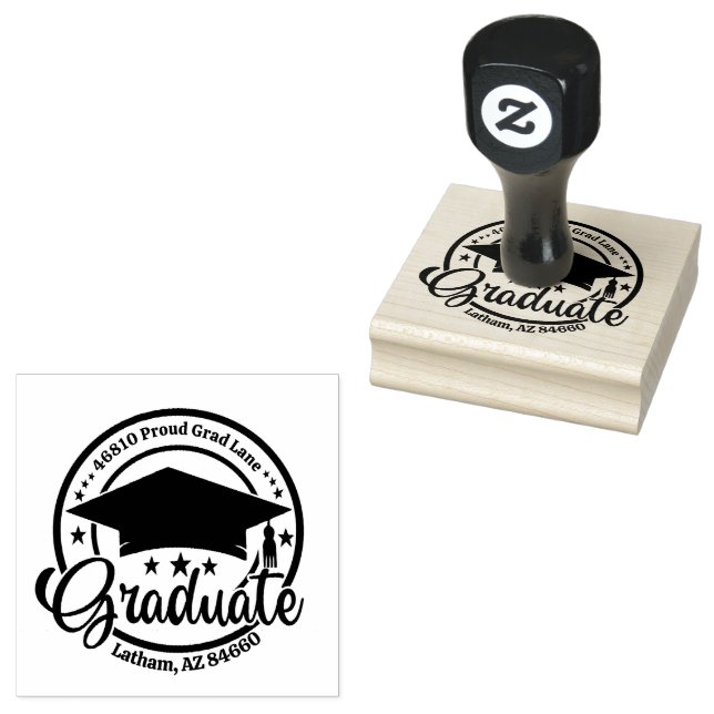 Tampons Encreurs Créez votre propre adresse de retour ronde moderne (Tamponné)