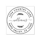 Créez votre propre adresse de retour ronde moderne