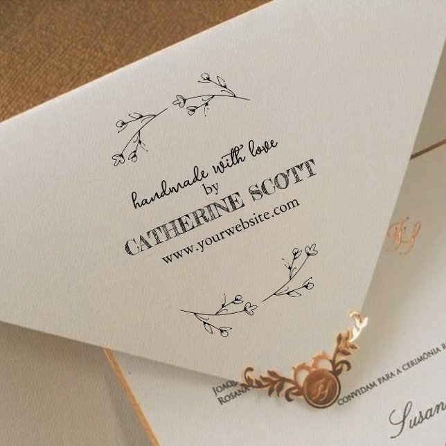 Tampons Encreurs Créez Votre Propre Élégant Nom Fabriqué À La Main  (Créateur téléchargé)