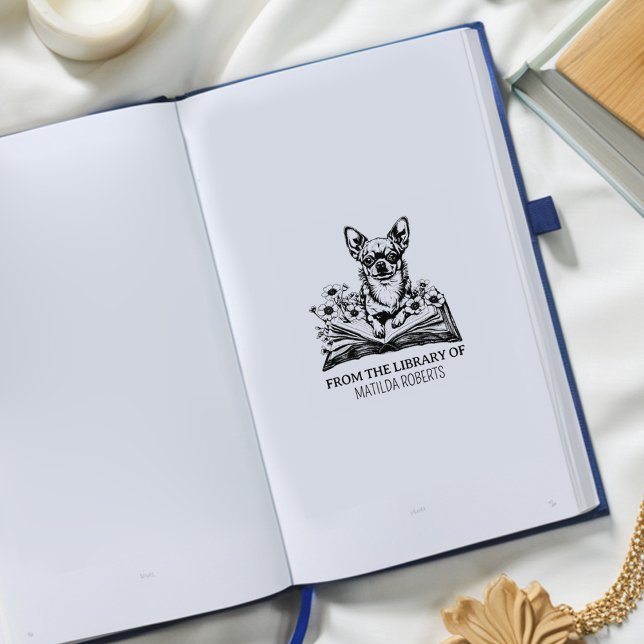 Tampons Encreurs Créez votre propre ex-libris de Chihuahua  (Créateur téléchargé)