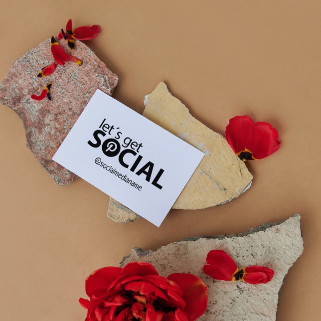 Tampons Encreurs Créez votre propre Let´s get social on Pinterest (Créateur téléchargé)