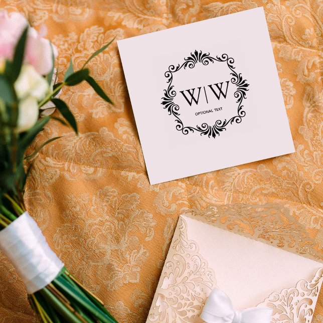 Tampons Encreurs Créez votre propre monogramme de cadre élégant (Créateur téléchargé)