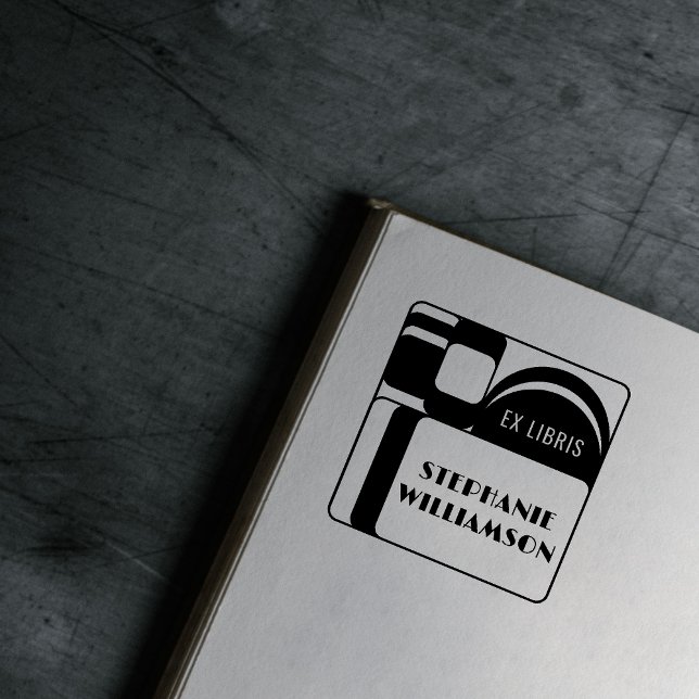 Tampons Encreurs Créez votre propre nom de librairie Retro Ex Vinta (Créateur téléchargé)