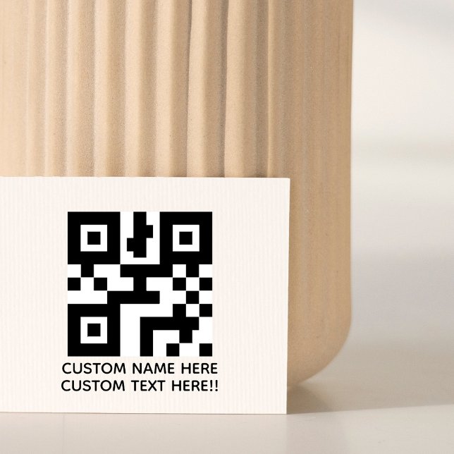 Tampons Encreurs Créez Votre Propre Petit Texte de Logo/QR Personna (Créateur téléchargé)