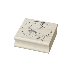 Tampons Encreurs Crescent Moon avec bébé