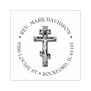 Tampons Encreurs Croix chrétienne Jésus Crucifix byzantin Religieux