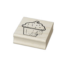 Cupcake de Noël avec Timbre d'Art Holly