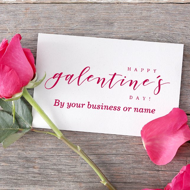 Tampons Encreurs Custom Happy Galentine's Day Citation Typographie (Créateur téléchargé)