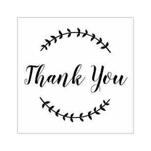 Tampons Encreurs Custom Script merci décoration vintage gratitude
