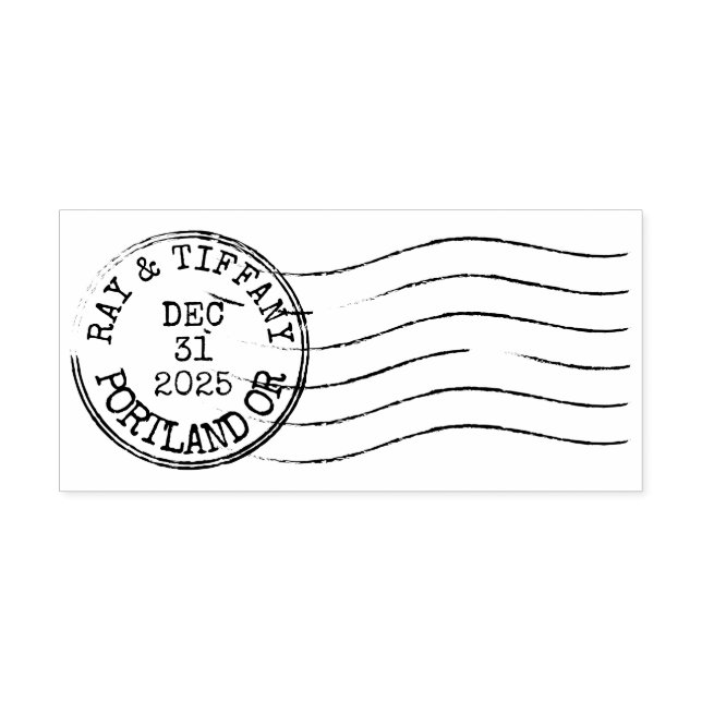 Tampons Encreurs Custom Vintage Letter Postmark (Impression)