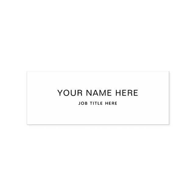 Tampons Encreurs Custom Wood Art Stamps – Name & Job Title (Tamponné)