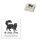 Cute Chat Décoré, Famille Adresse de retour