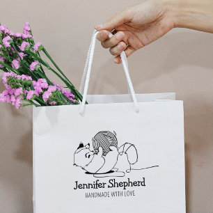 Tampons Encreurs Cute Chat Fait À La Main Avec Amour