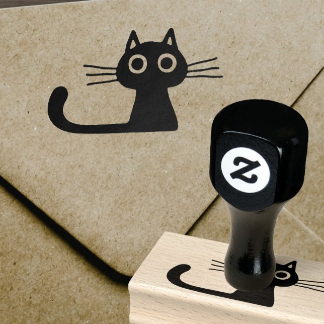 Tampons Encreurs Cute chat Kitty avec de longs Whiskers et une long (Créateur téléchargé)