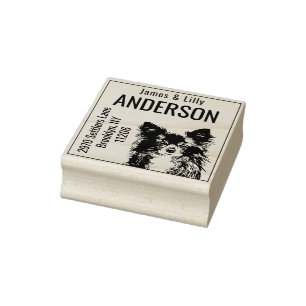 Tampons Encreurs Cute Chihuahua Adresse de retour Timbre en caoutch