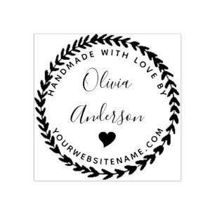 Tampons Encreurs Cute Coeur Tour Personnalisé Fabriqué À La Main Av