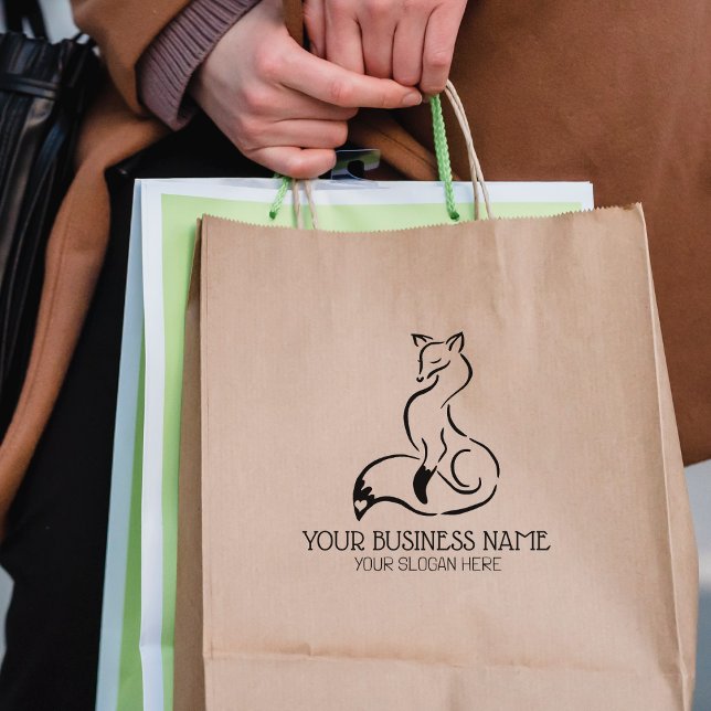 Tampons Encreurs Cute Fox Custom Business, Grande (Créateur téléchargé)