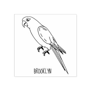 Tampons Encreurs Cute happy parrot